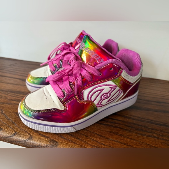 Heelys Motion Plus Rainbow Skate Sneakers Heelys Hot Pink Size Youth 1 - Picture 1 of 9